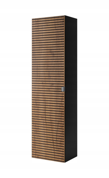 LOFT Słupek łazienkowy 136 czarny/dąb craft złoty