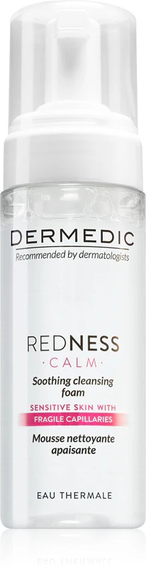 „Dermedic Redness Calm“ raminamosios valomosios putos