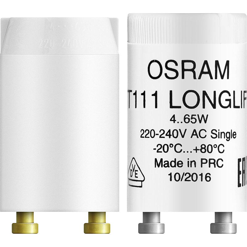 Osram Sytytin loisteputkille, 2 kpl, yksittäinen st111 Osram