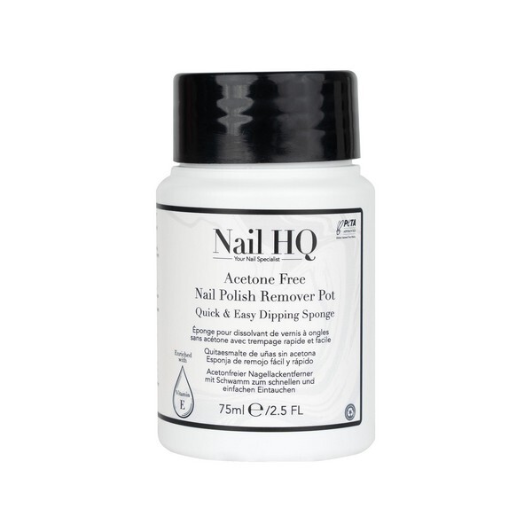 Nail HQ acetonmentes körömlakklemosó szivacs - 75ml