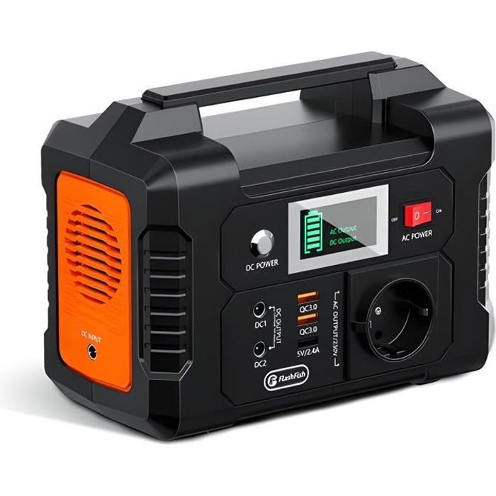 Flashfish E200 Solar Charger - Portable Solar Generator - 151Wh - Power Station - Camping