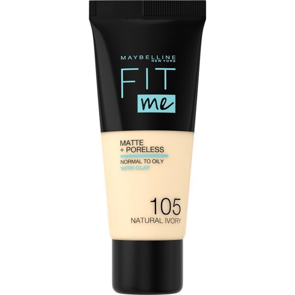 Maybelline New York Fit Me Matte & Poreless tekoči puder 105 Natural Ivory