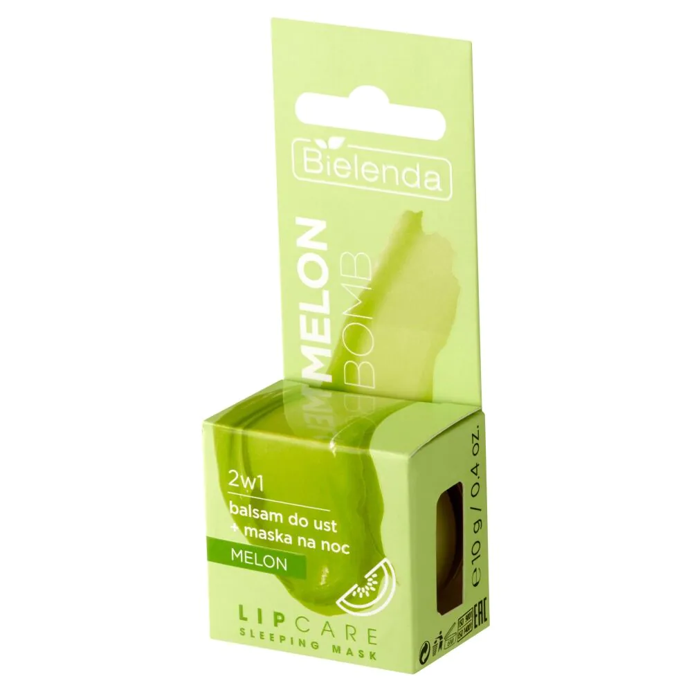 Bielenda Lip Care Sleeping Mask Balsam do ust Melon Bomb 2w1 + maska na noc Melon
