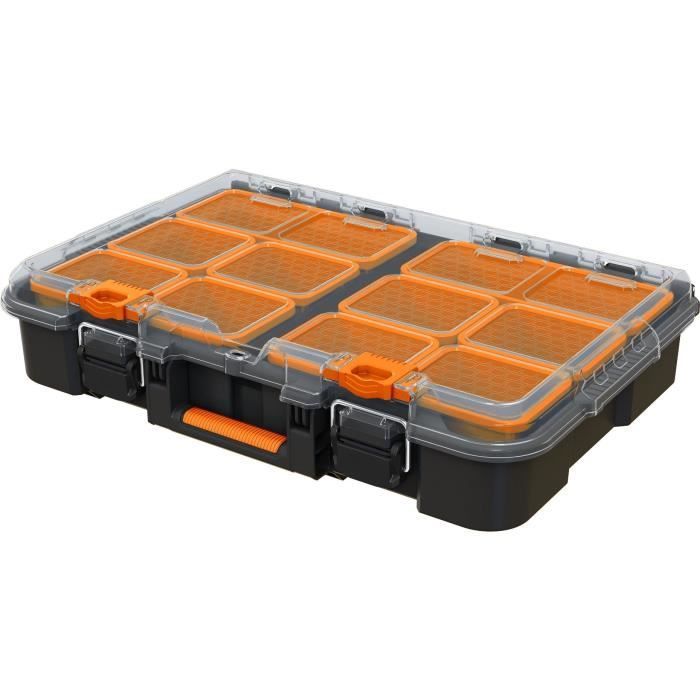 Organizer – WORX BY KETER – STACK N ROLL – 48 x 33 x 11,5 cm – Schwarz
