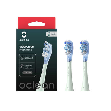 Recambios para cepillo de dientes Oclean Ultra Clean Green, 2 unidades