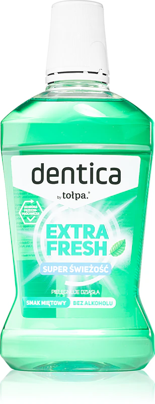 Ústna voda Tołpa Dentica Extra Fresh pre dlhotrvajúci svieži dych