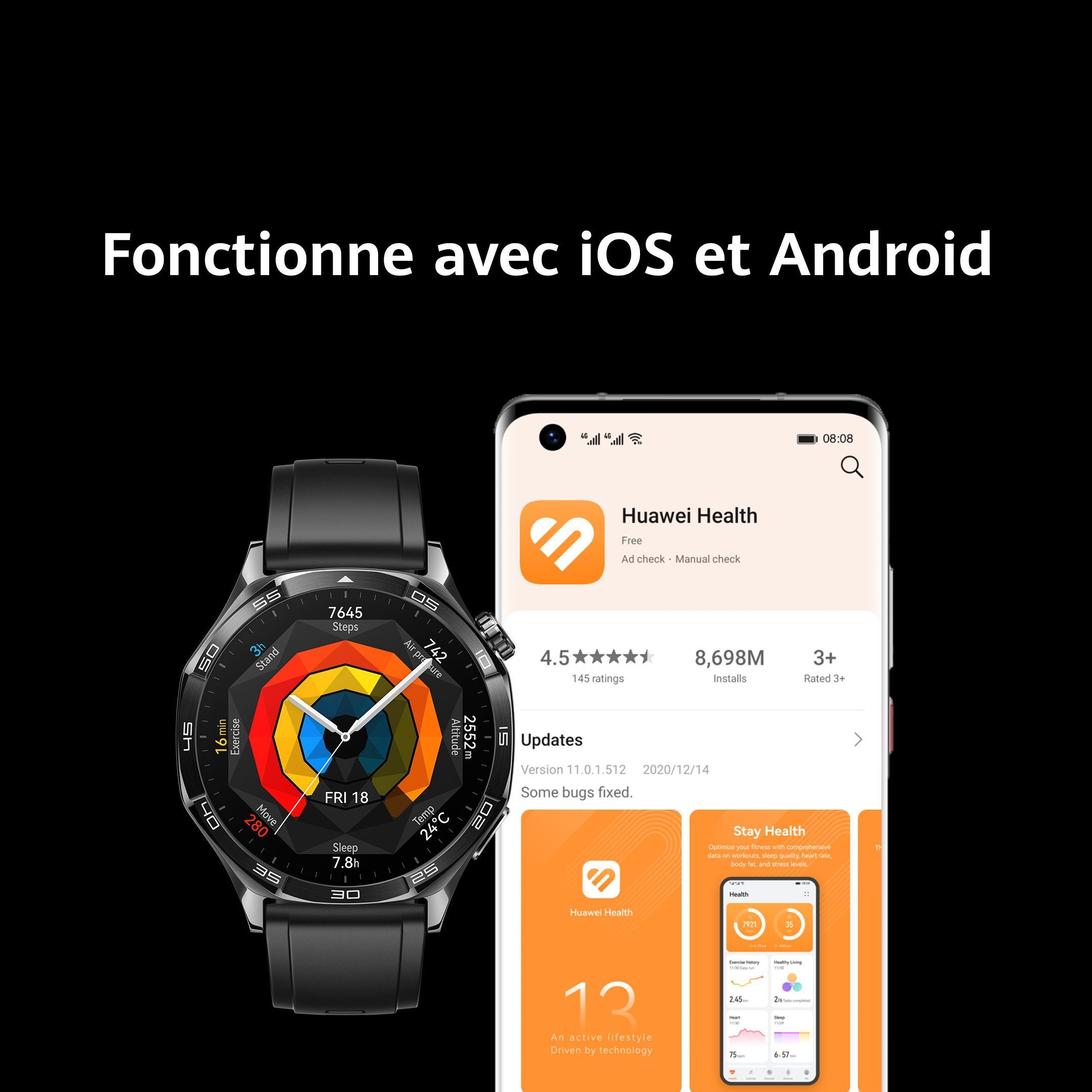 Smartwatch - HUAWEI - Watch GT 5 - 46 mm - Preto