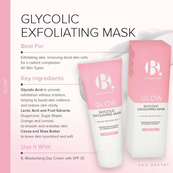 B. Glykolsyreholdig eksfolierende maske 100 ml