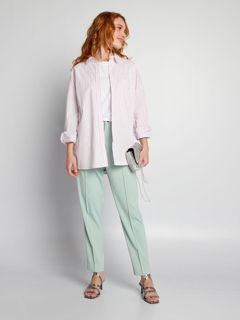 Oversized poplin overhemd - PAARS