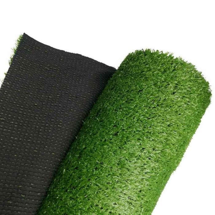 Gazon artificiel Synthétique en Rouleau -1 M x 4 M - Haute densité - 4M ² - TERRE JARDIN - Hauteur des fibres 1 cm - 2200 Dtex