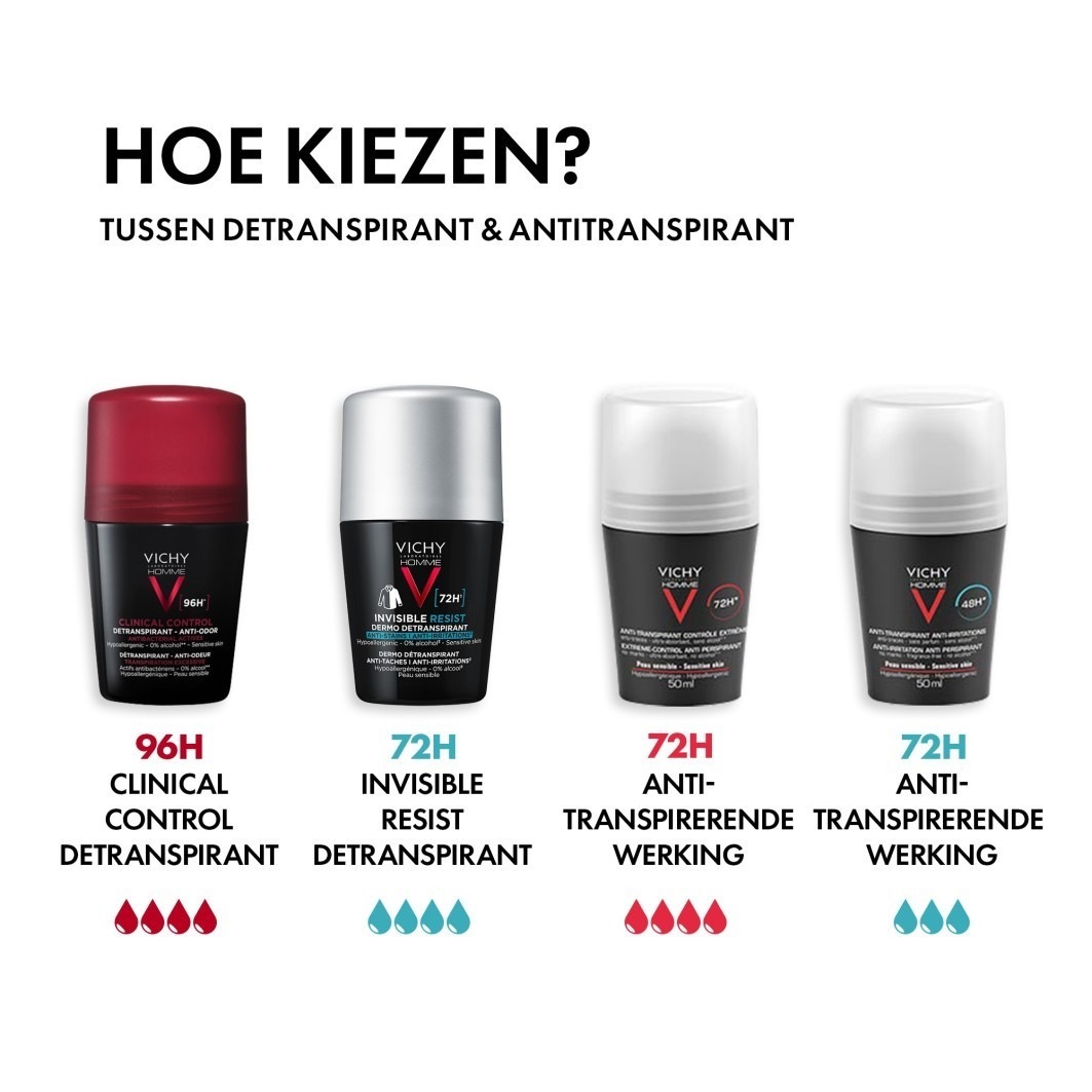 Vichy Invisible Resist Dermo-perspirant dezodorans za muškarce 72 sata - 50 ml