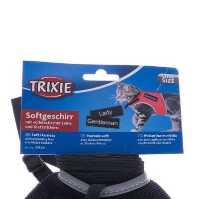Trixie XCat Geschirr mit Leine und exklusiven Aufklebern