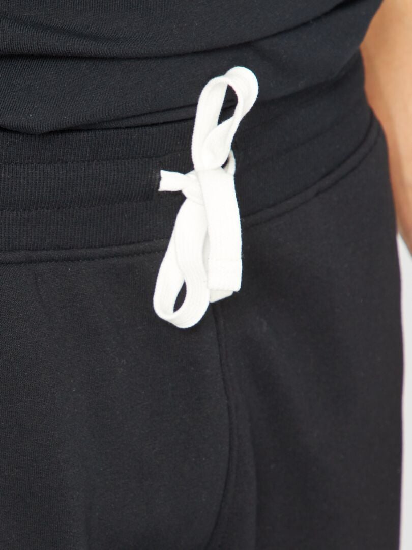 Calça de moletom estilo jogger - Preta