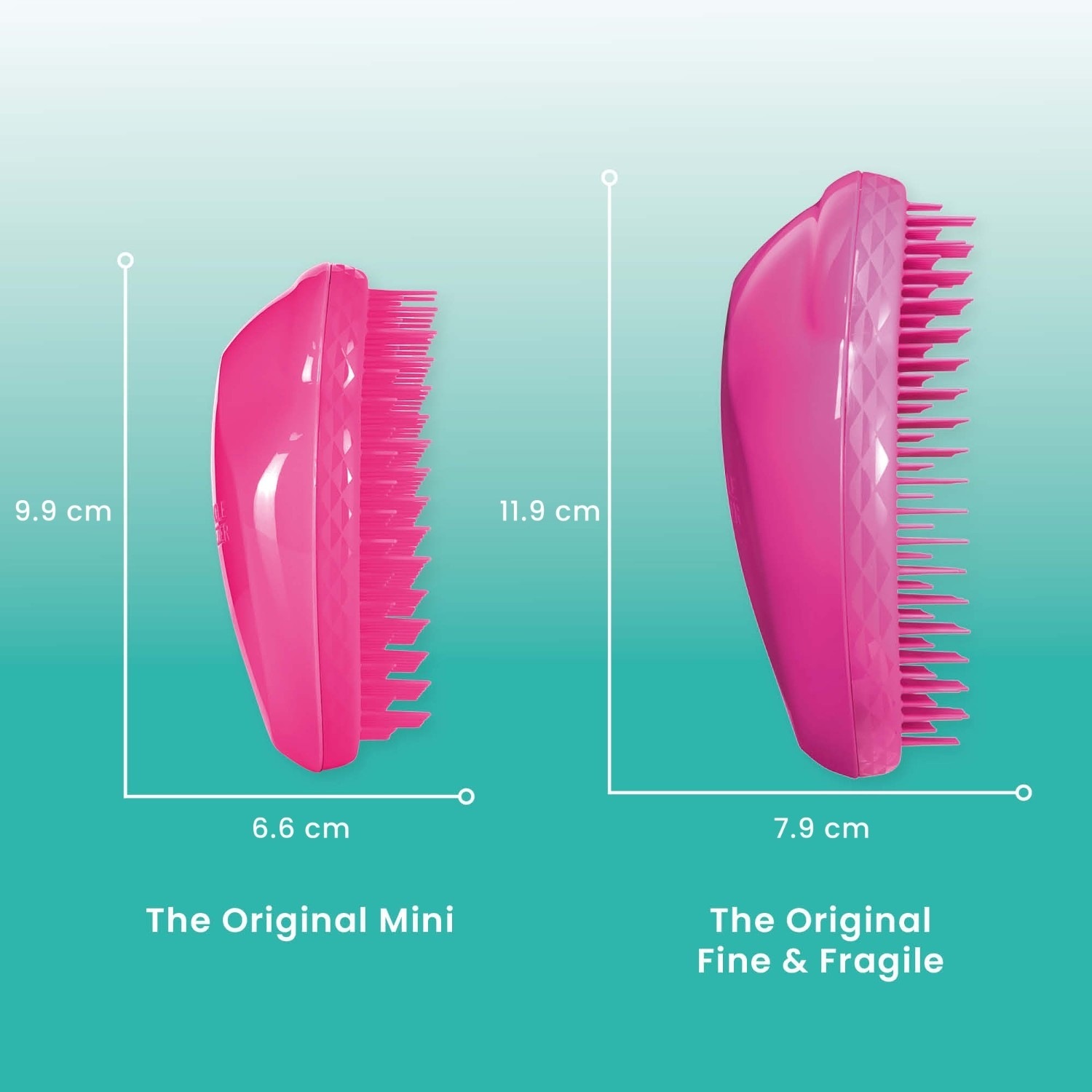 Tangle Teezer Detangler The Original Fine Fragile Berry Bright - 1 gab.