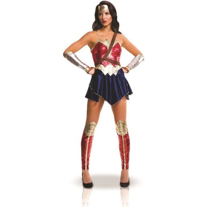Costume da Wonder Woman per adulti - Justice League - Personaggio di fantasia - Rosso - Donna