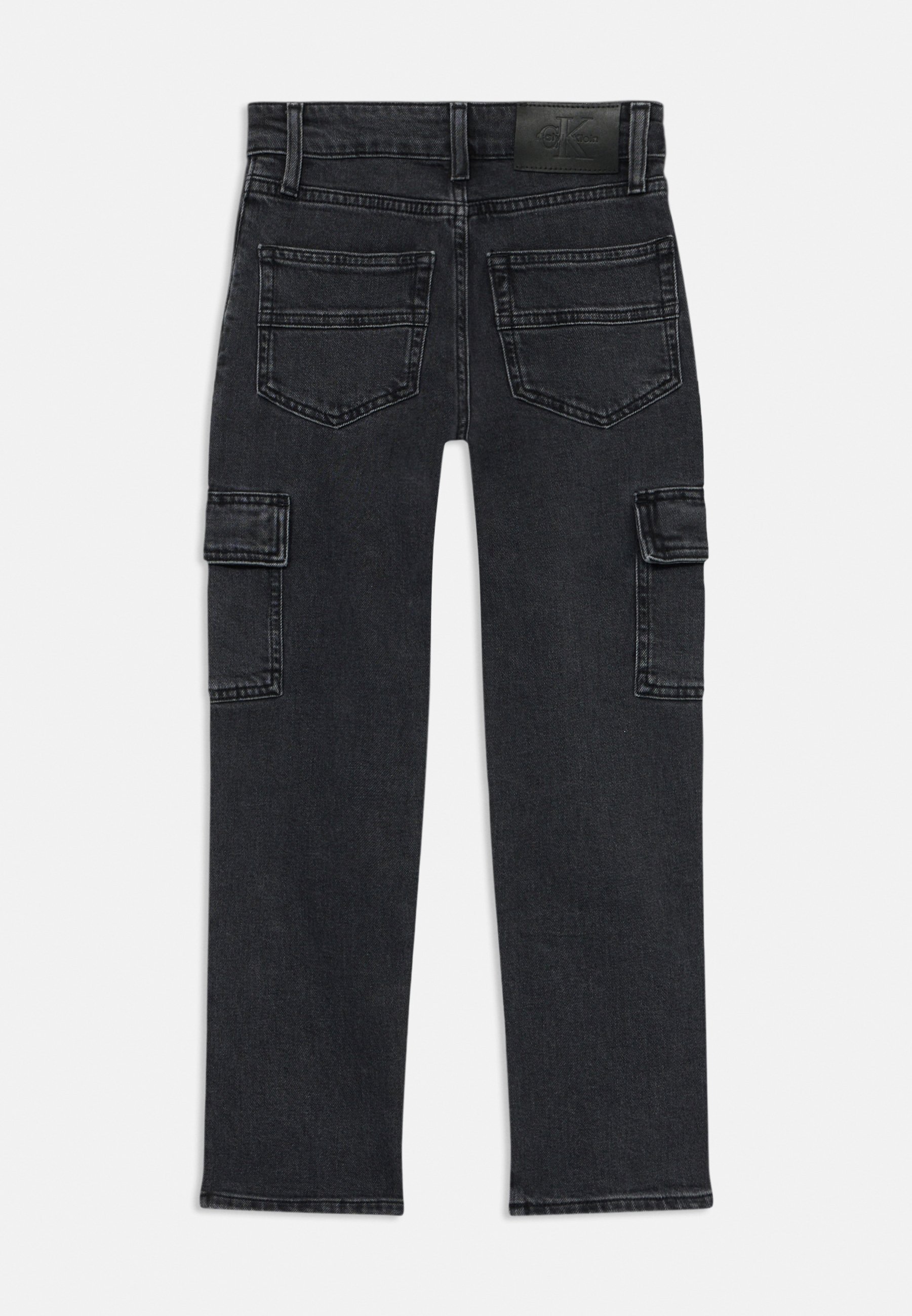 Calvin Klein Jeans REGULAR UNISEX - Egyenes szárú farmer - szénszürke