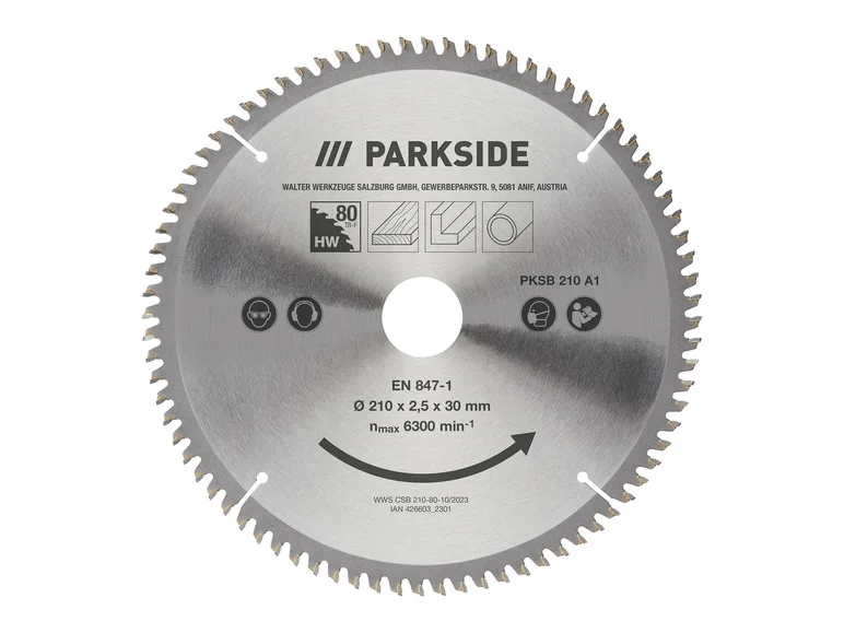 Lâmina de serra circular PARKSIDE® PKSB 210 A1, Ø 21 cm