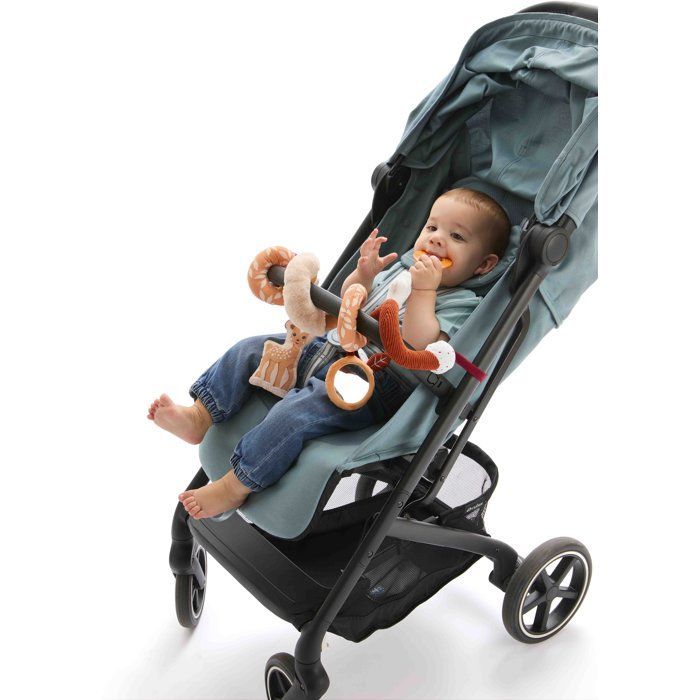 Ábaco espiral - Sophie la Jirafa - Fanfan el Cervatillo - 100% textil - Multiactividad