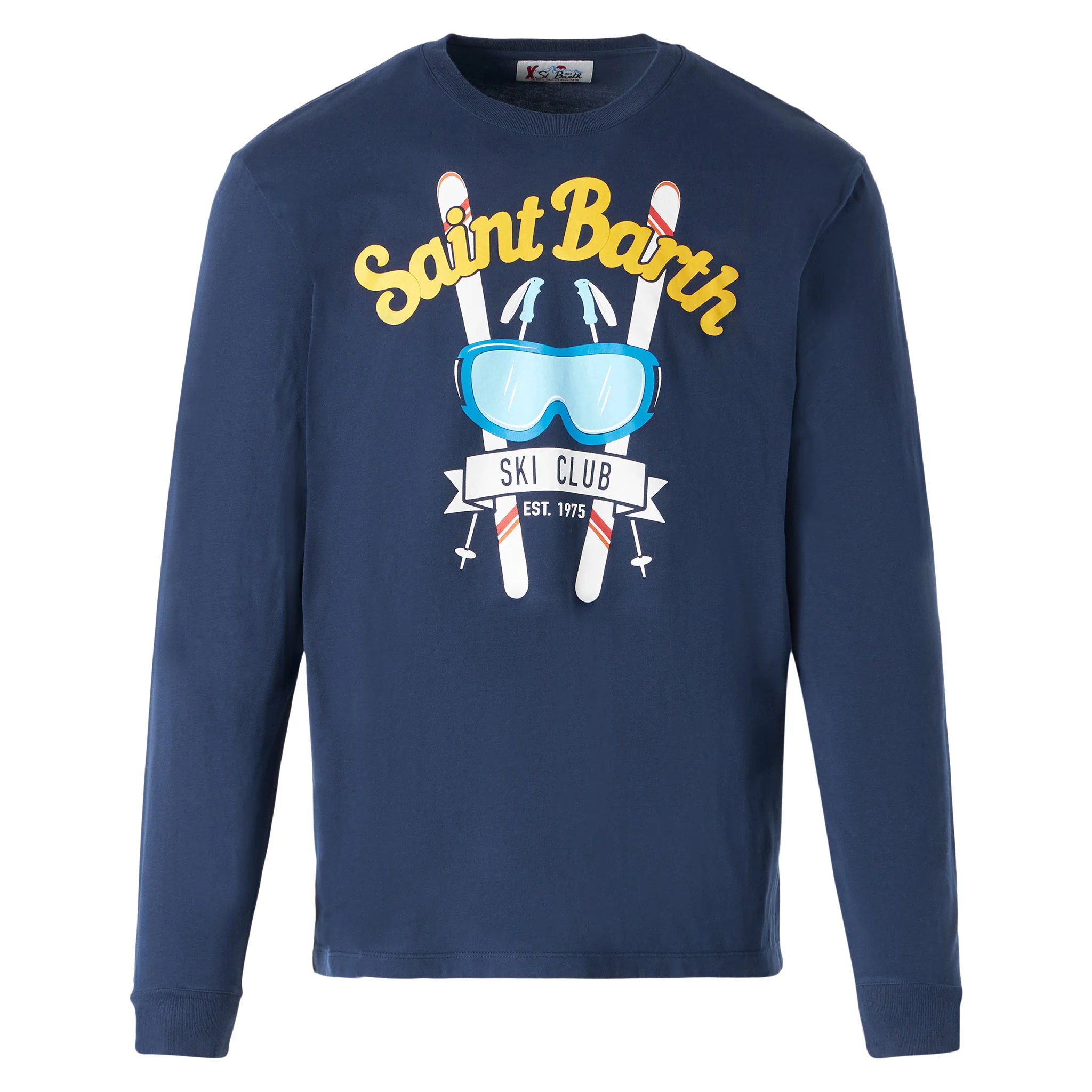Herren-Langarmshirt in Marineblau