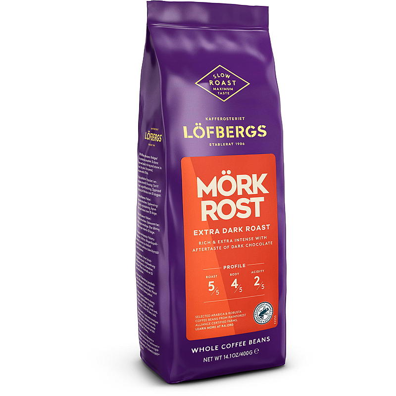 Löfbergs Koffiebonen 400 g Mörkrost Löfbergs