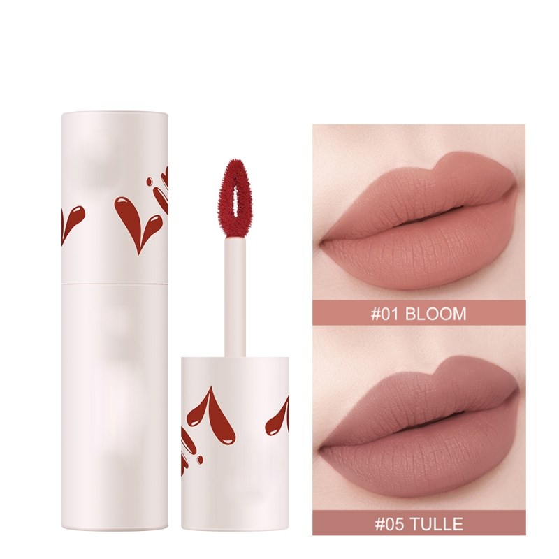 Labial aterciopelado, brillo labial mate, 18 colores, resistente al agua, larga duración, tinte rojo sexy para labios, doble uso, maquillaje para labios y mejillas, crema labial.