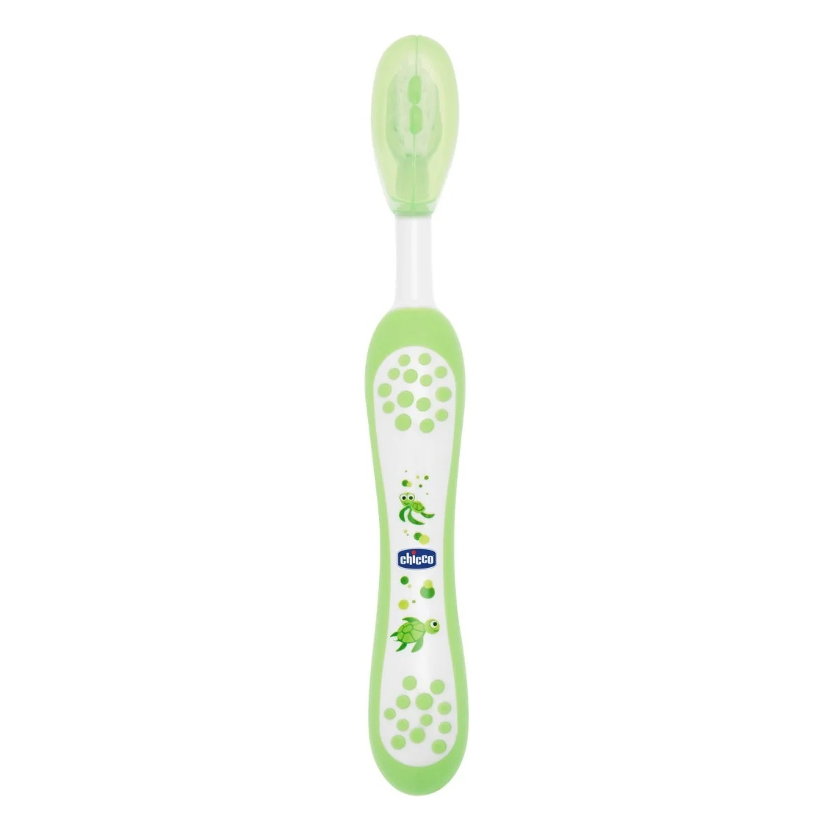 CHICCO Brosse à dents verte Chicco 6 mois