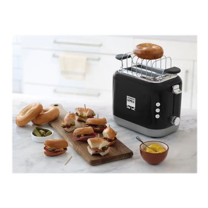 Kenwood kMix Toaster - TCX751BK - 2 Slots - Baguette and Defrost Functions - Black