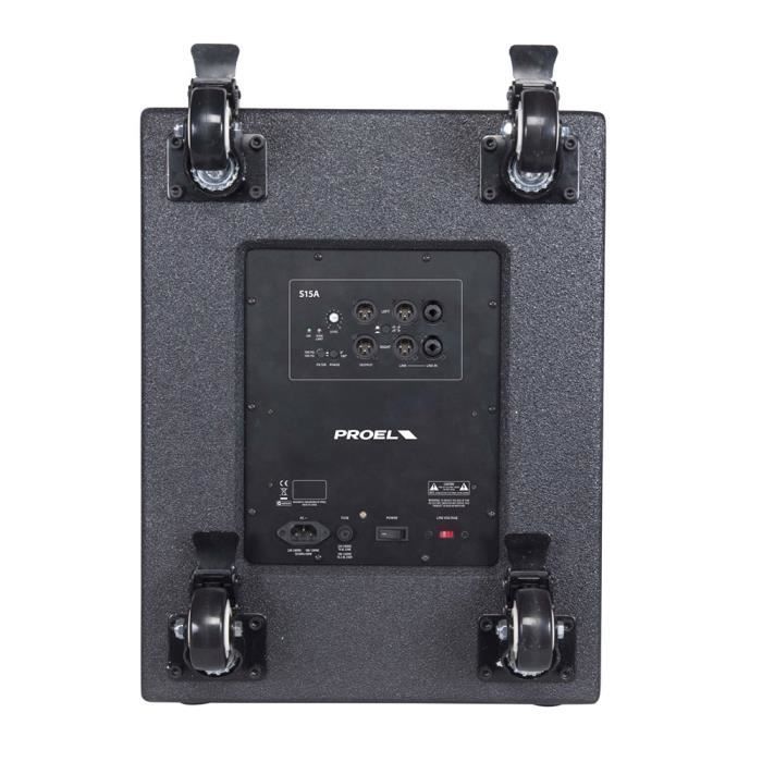 Aktiivinen subwoofer - PROEL - S15A - 15 tuumaa - 600 W - D-luokan vahvistin