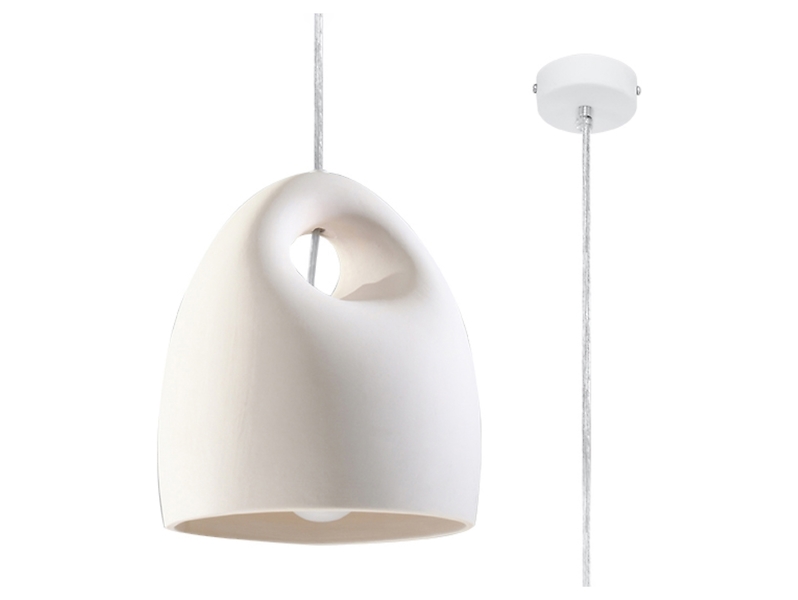 Lampa wisząca Bukanoceramiczna biała
