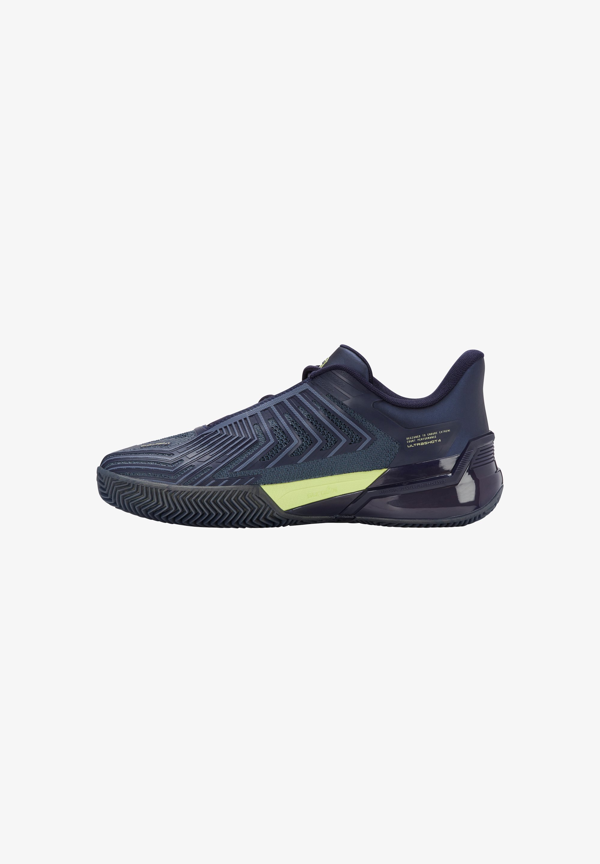 K-SWISS ULTRASHOT - Tennisschoenen voor gravelbanen - vintage indigo/marineacademie/luminary green