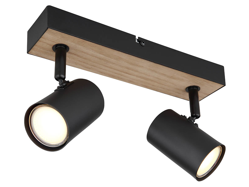 Lampa sufitowa Robby 2-punktowa metalowa czarna
