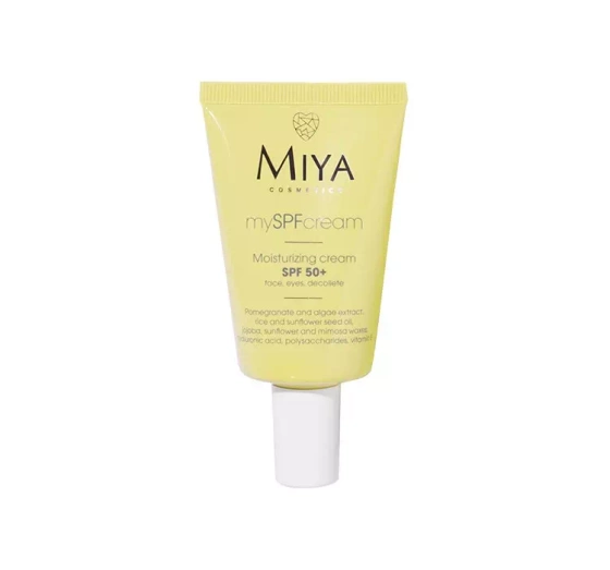 Miya Cosmetics My SPF Cream nawilżający krem SPF 50  twarz oczy dekolt 40ml
