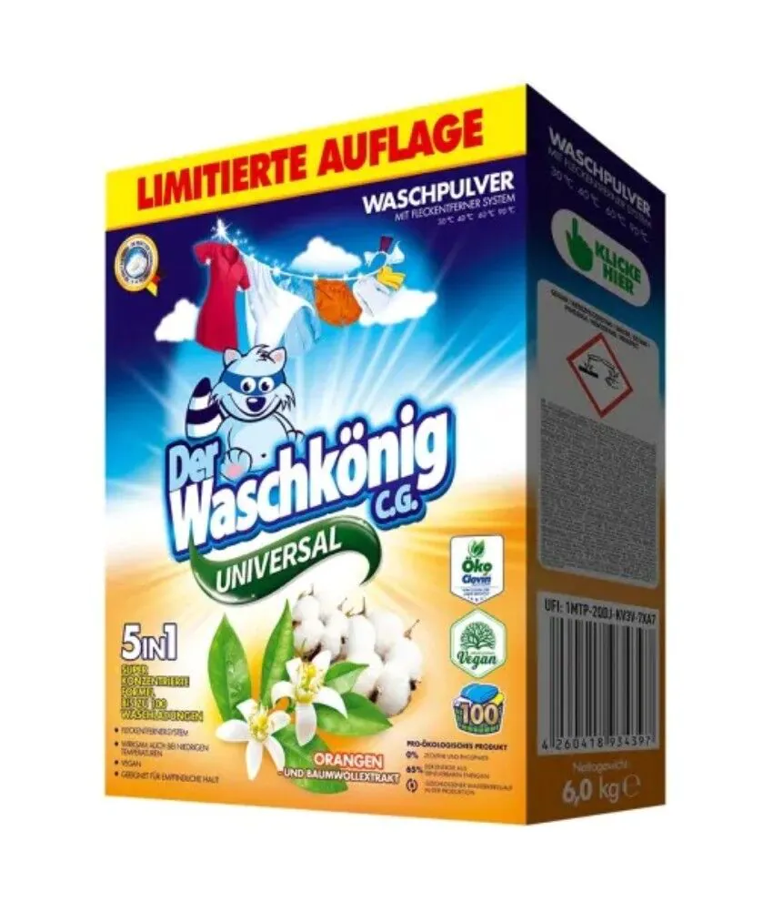 Der Waschkonig C.G. Universal Orangen und Baumwollextrakt Proszek do prania