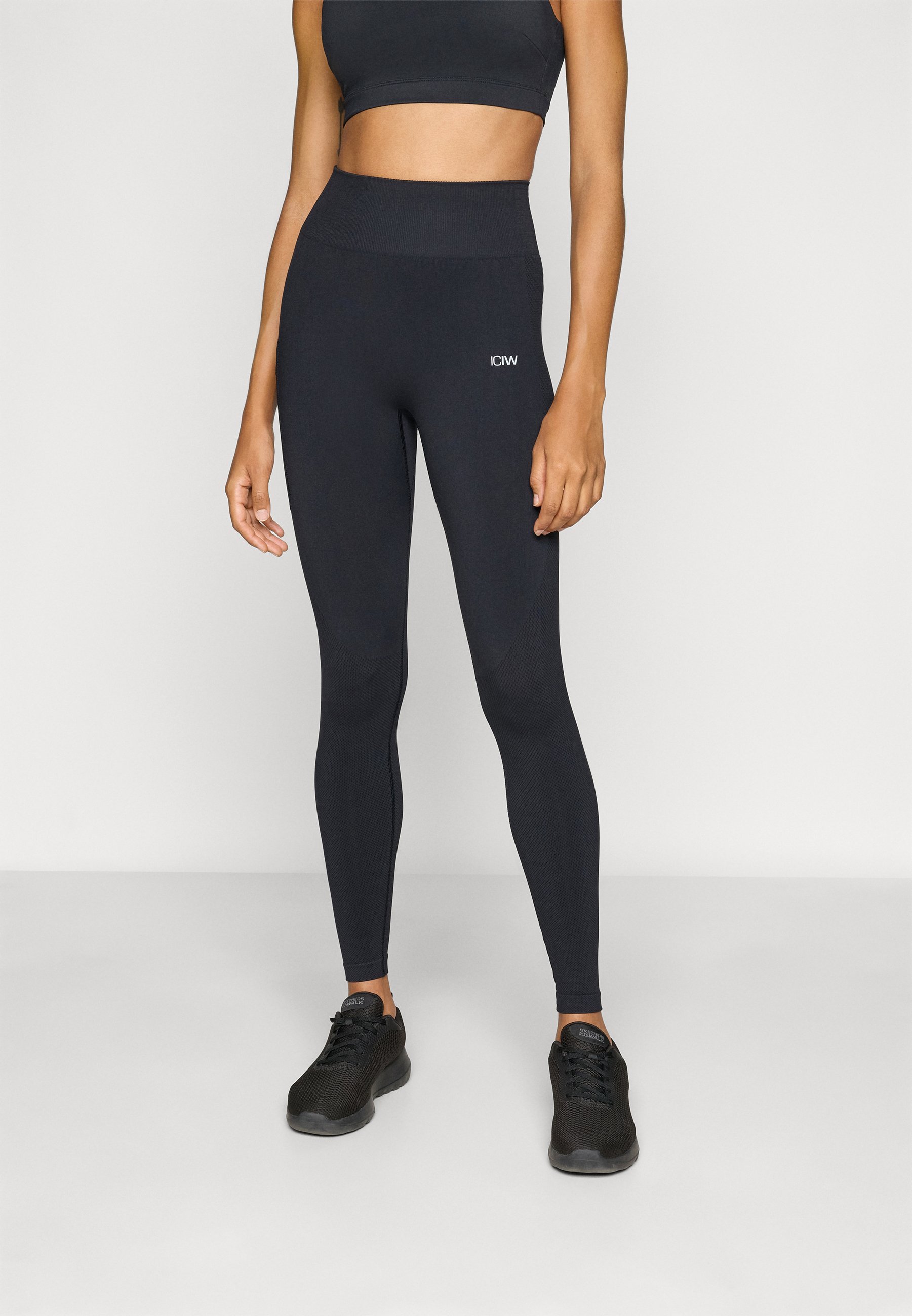 Leggings ICANIWILL DEFINE SEAMLESS POCKET - pretas