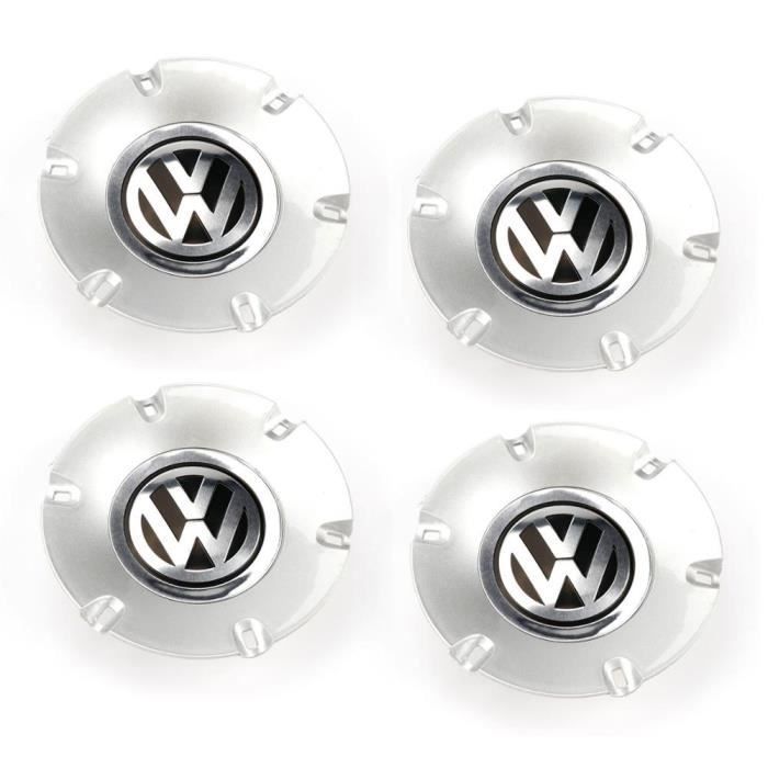 Tapa central cromada para rueda, OEM, para VW Volkswagen EOS (145, 601, 149, 2007, 2008), cubierta de tapacubos con emblema, 2009 mm, 4 piezas