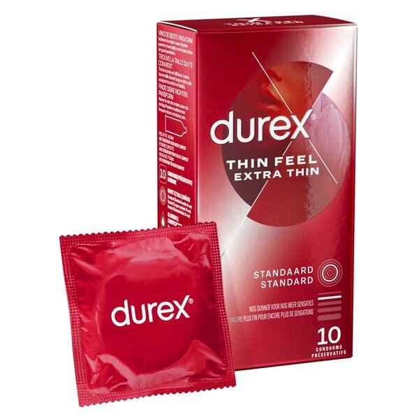 Durex Thin Feel ekstra tanki kondomi<br>Medicinski pripomoček - 10 kosov