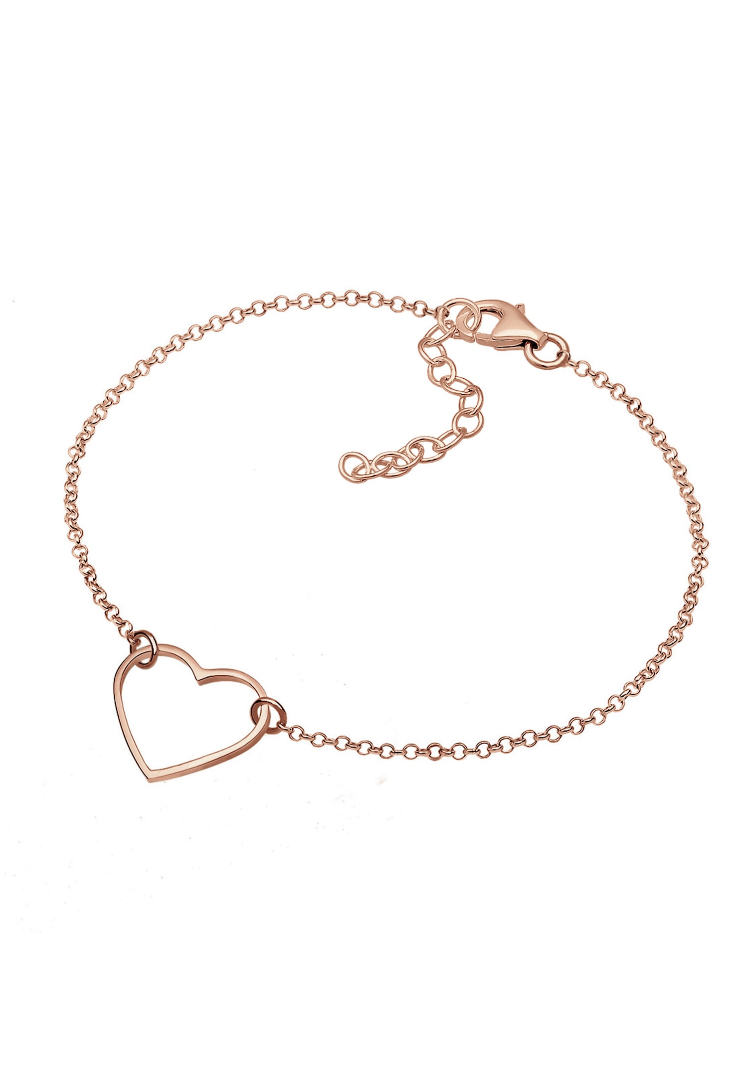 Elli Femme Pendentif Coeur Basique en Argent Sterling 925