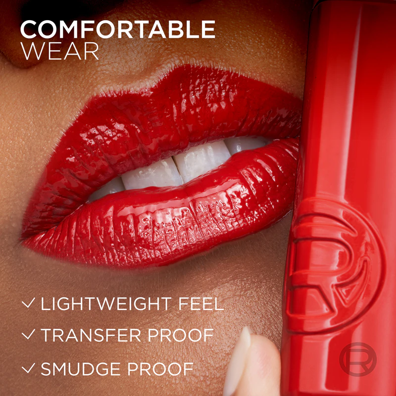 Batom líquido de longa duração L'Oréal Paris Infaillible Laque Resistance que hidrata e proporciona brilho.