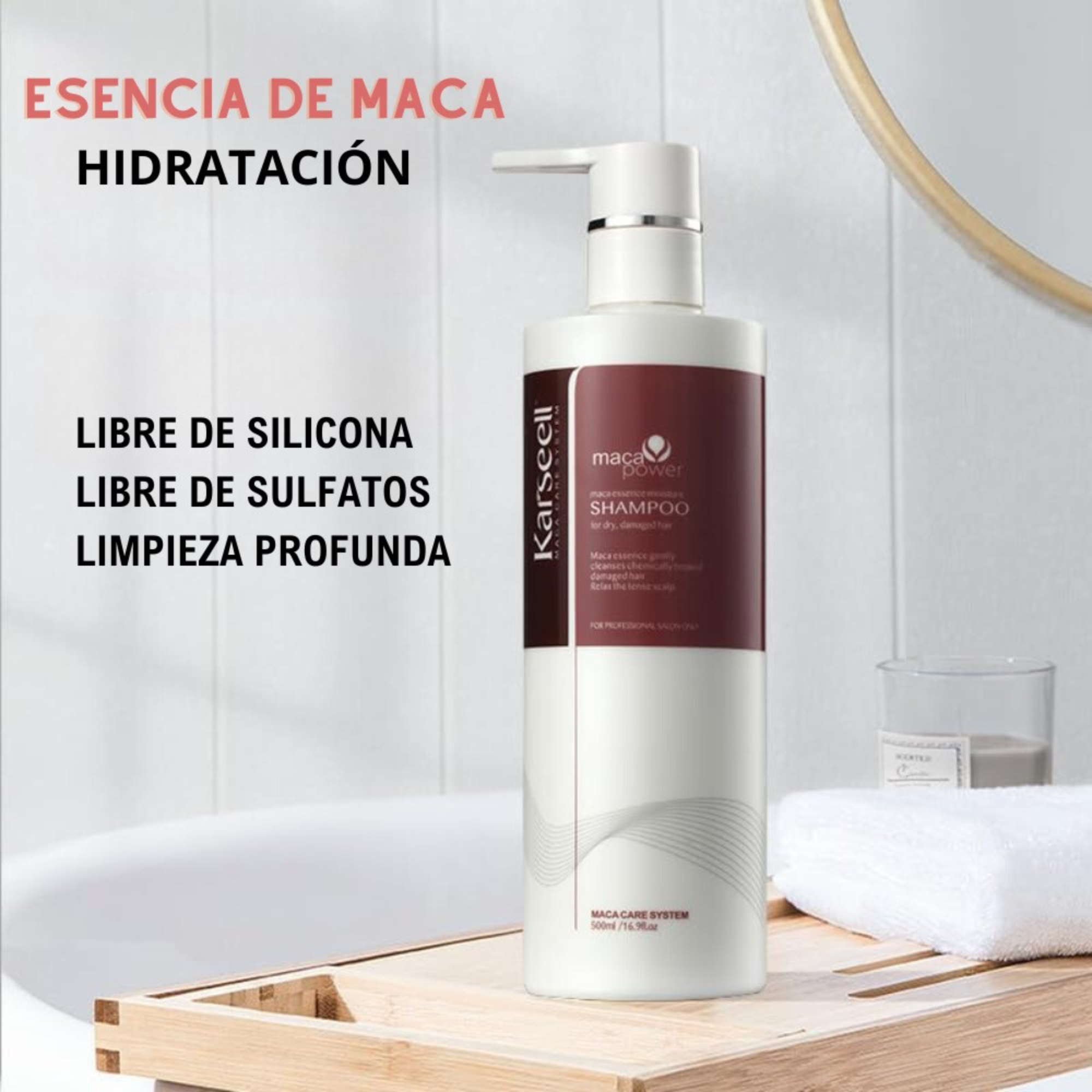 Maca Power šampon za oštećenu kosu Šamponi za salone
