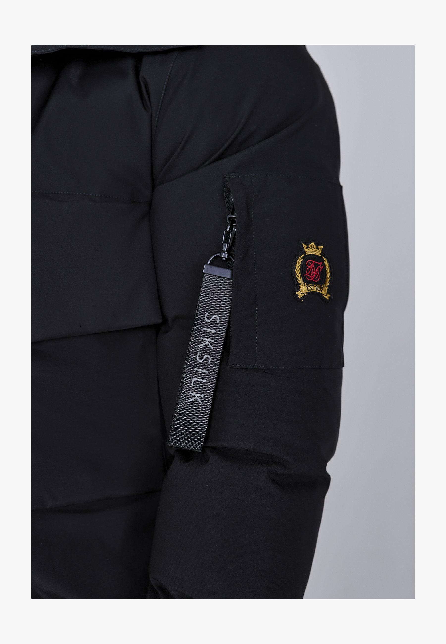 SIKSILK winterjas - zwart