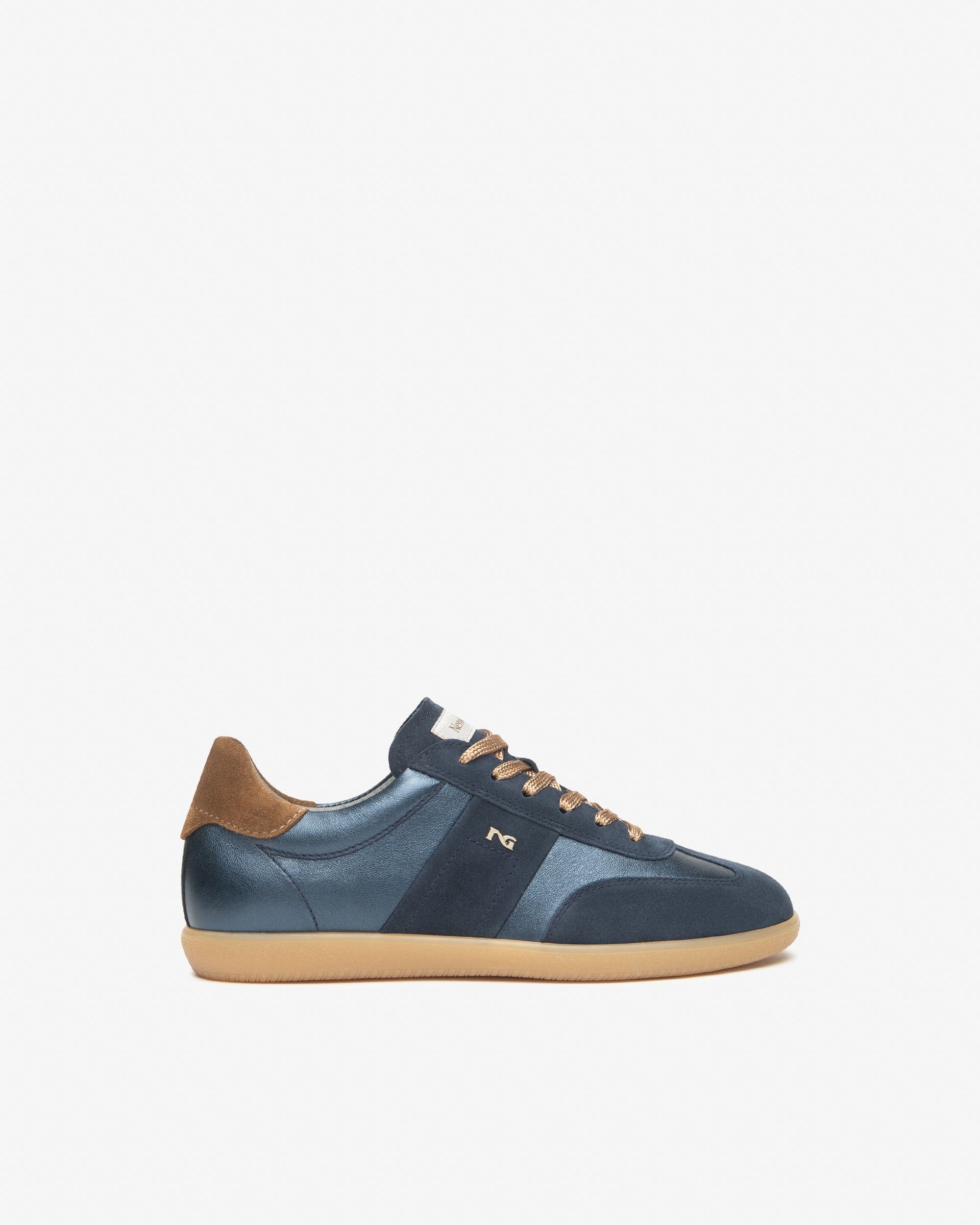 Damen-Sneaker aus Leder und Wildleder