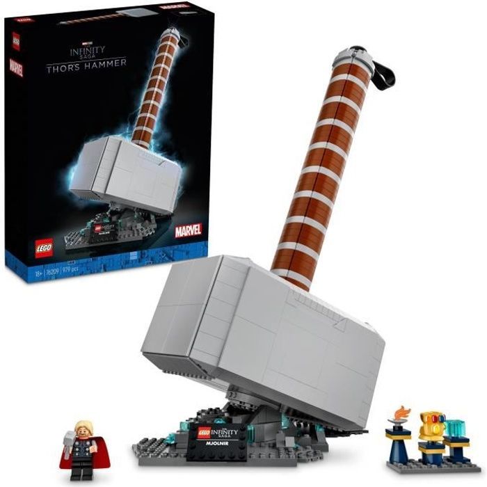 LEGO® 76209 Marvel Thor's Hammer, Building Set, Avengers Infinity Saga, Thor Minifigure and Infinity Gauntlet