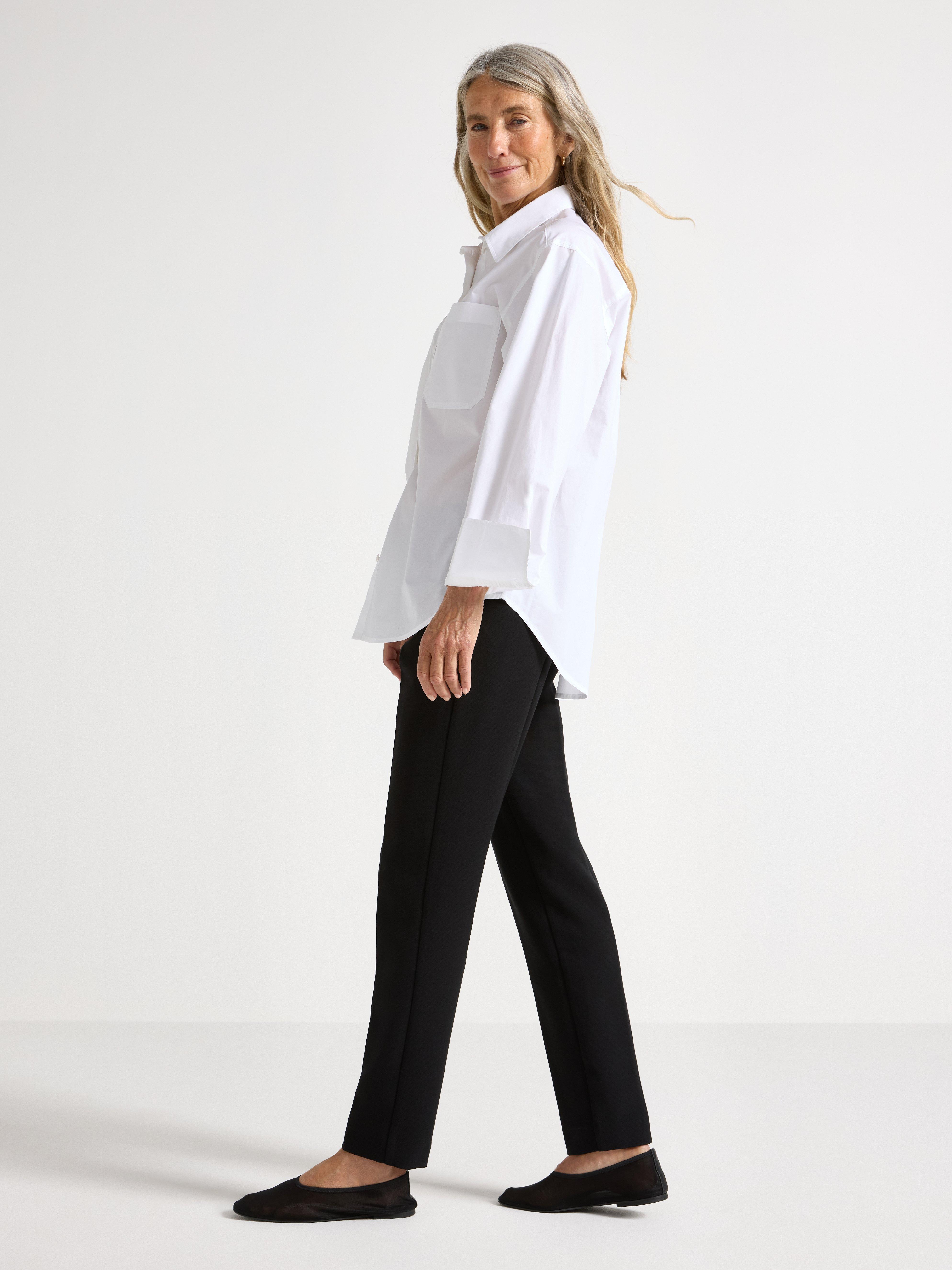 Pantalones de talle bajo negros