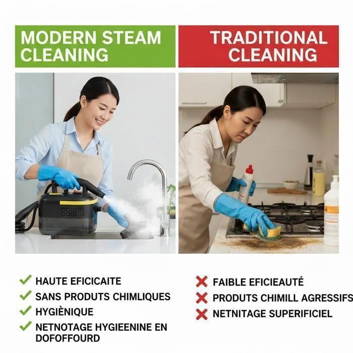 HEALIFE Portable Steam Cleaner - 2500W/1200ml - 120°C - 11 Accessories - Dual Voltage