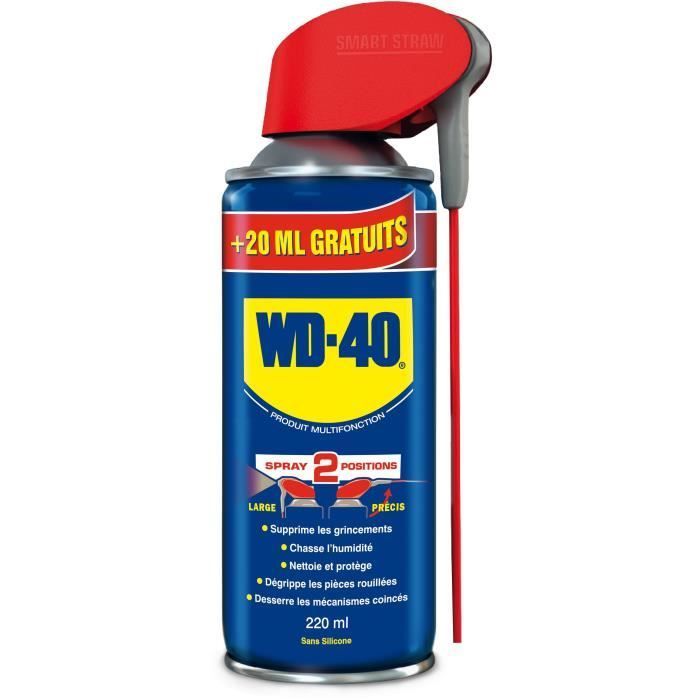 WD40 Spray a doppia posizione - 200 ml più 20 ml in omaggio