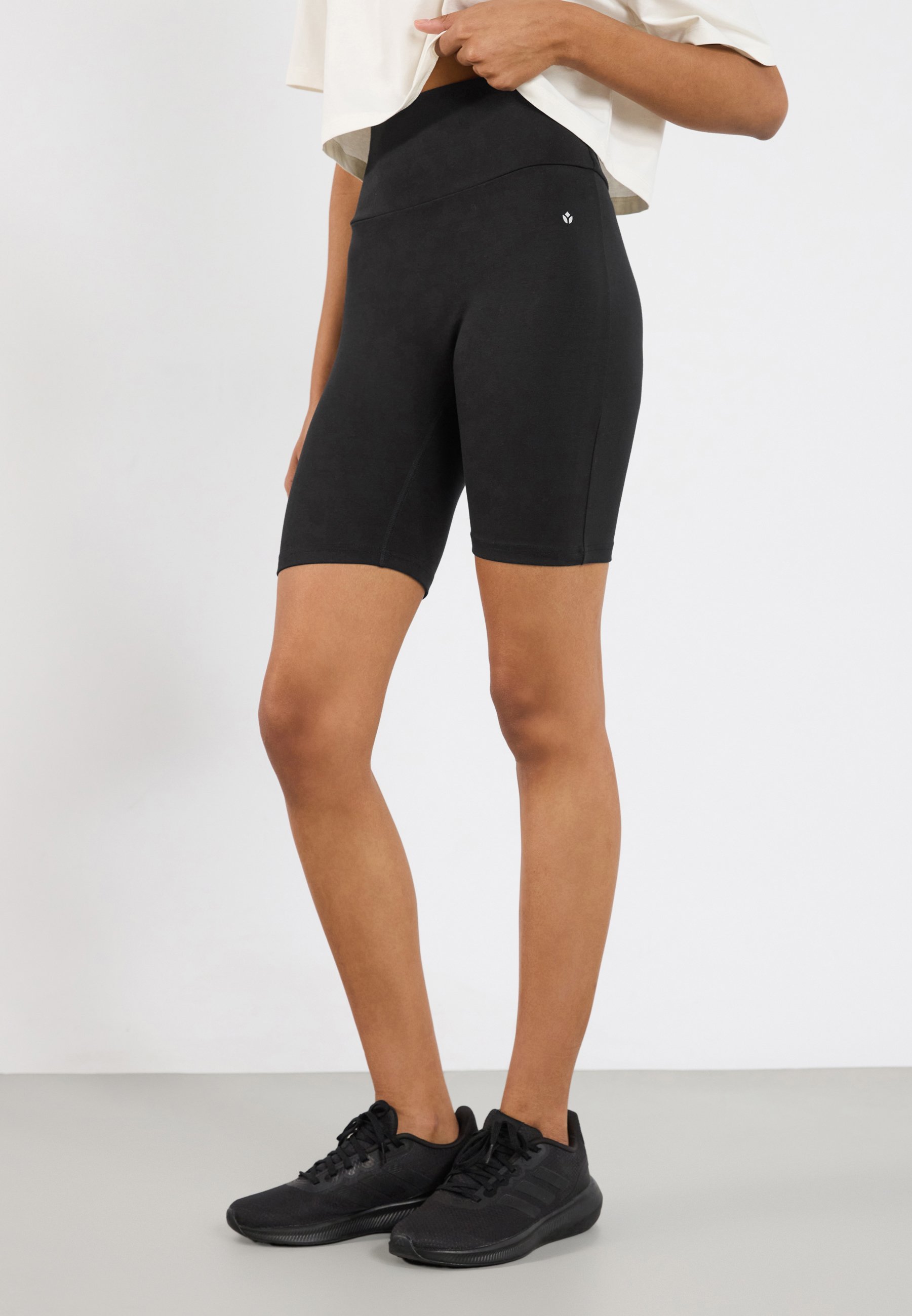 Lot de 2 shorts de cyclisme taille haute Even&Odd Active avec ceinture repliable - Short - noir