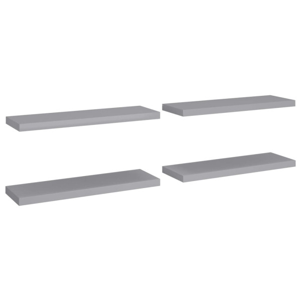 Półka ścienna Szary 80 x 23.5 x 3.8 cm MDF vidaXL
