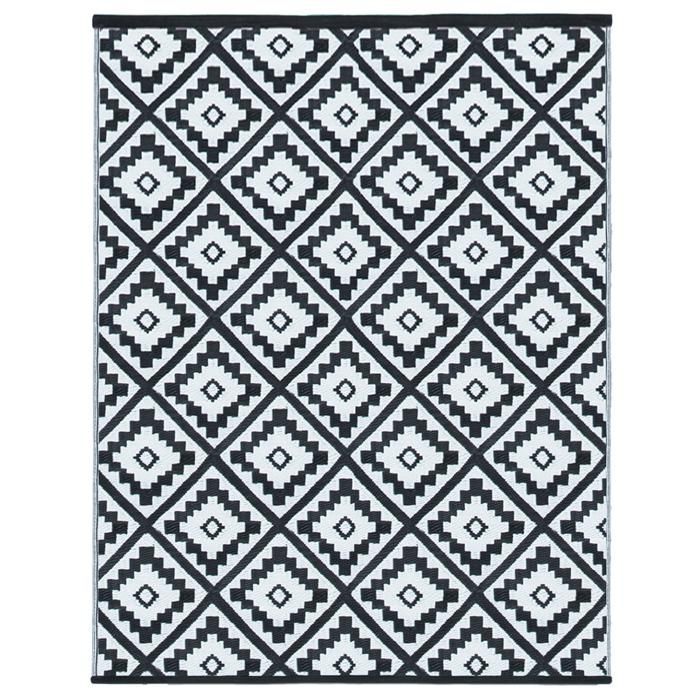 IDMARKET BAHAMAS Zwart buitenkleed 160 x 260 cm