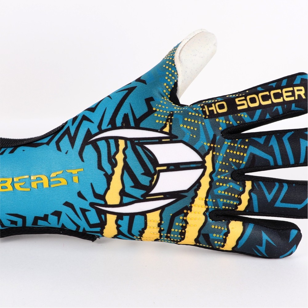  Luva de goleiro de futebol Ho para grama artificial, modelo Beast Hazard.