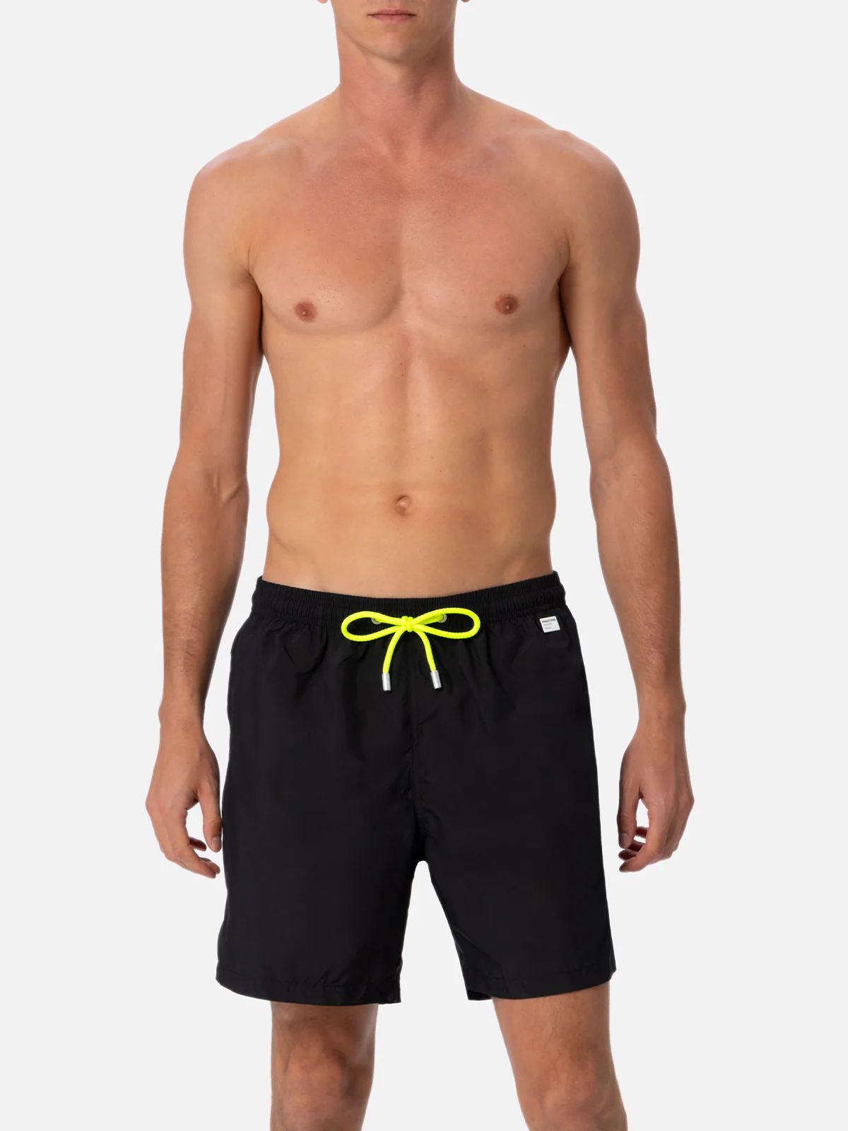Costume da bagno da uomo in tessuto leggero nero Lighting Pantone | ED